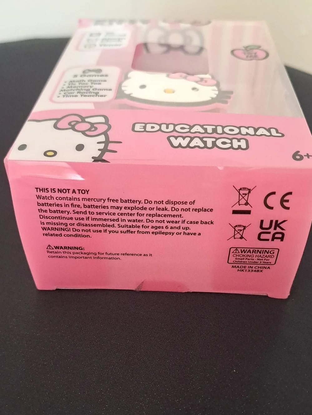 Hello Kitty Pink Kids Educational Watch with Character Face